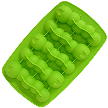【Q-Max】毛毛蟲造型製冰盒 (綠色)