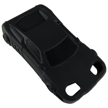 【iROADS】跑車造型 iPhone 4 保護套 (經典黑)