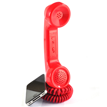 【YUBZ 懷舊電話】2012 手機通話筒 (紅)