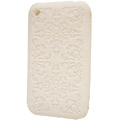 【Q-Max】iPhone 3G 矽膠保護套 (古典雕花紋)-白