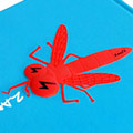 【壓扁蚊子】造型書籤（紅）