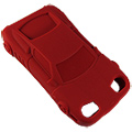 【iROADS】跑車造型 iPhone 4 保護套 (時尚紅)